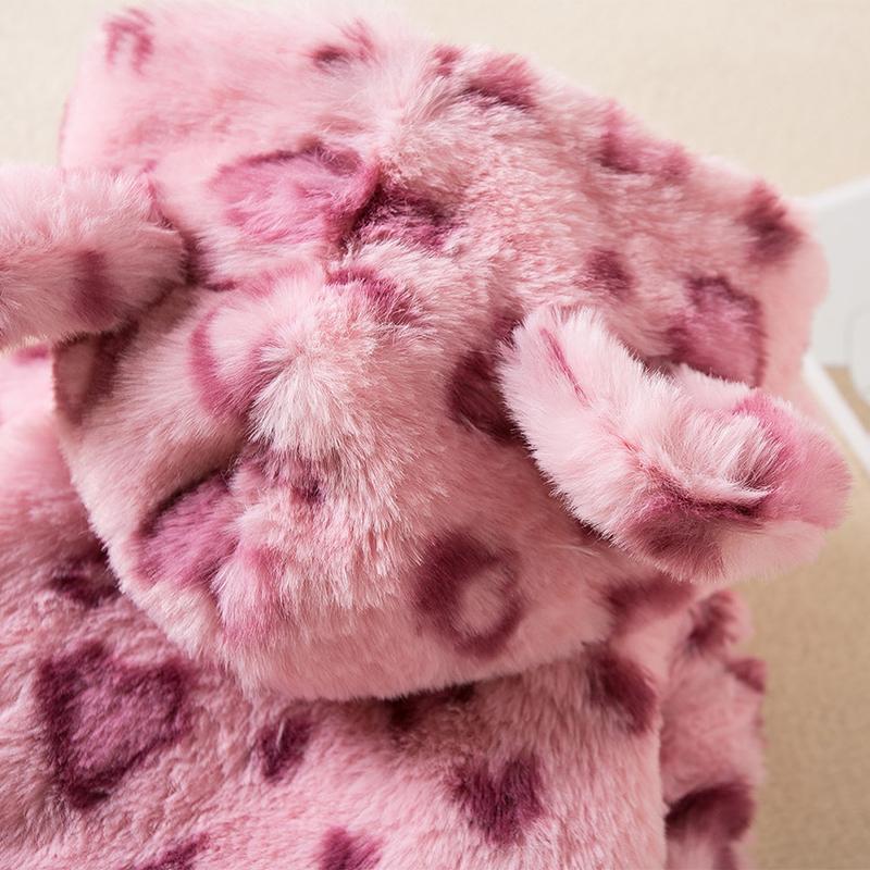Winter Pet Dog Clothes Warm Fleece Dog Hoodie Sweatshirt Leopard Pattern Chihuahuas Bulldog Coat Pets Costumes