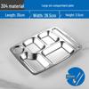304 Stainless Steel Divided Lunch Tray