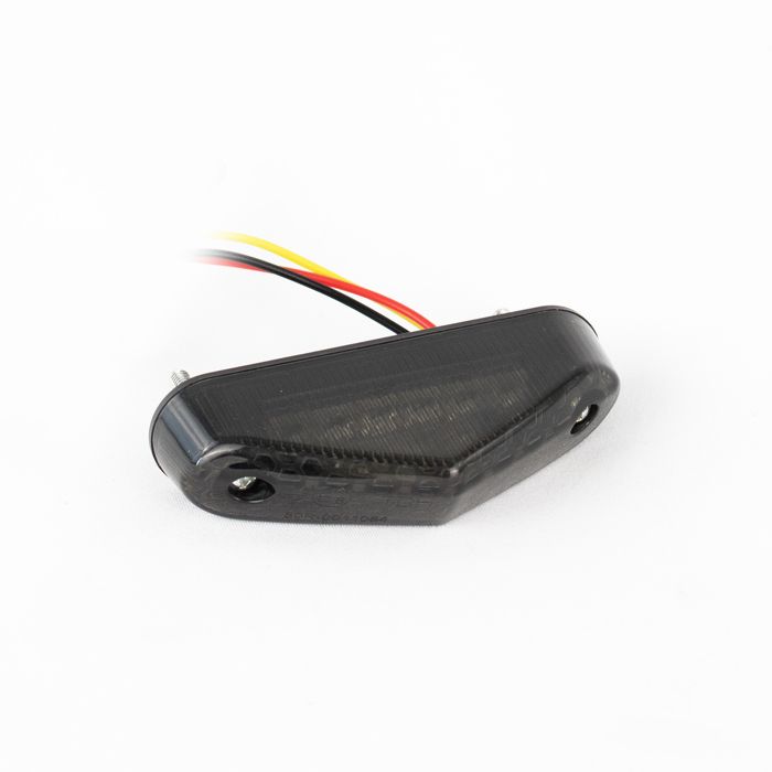 Moto Fanale posteriore LED + luci di stop continue Lumitecs TX32 grigio fumé