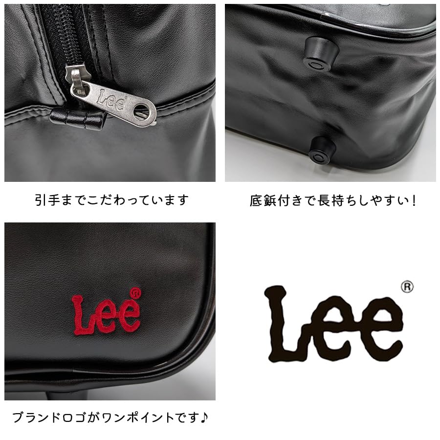 School Bag Boston Bag A4 Synthetic Leather School Bag Unisex Commuting School Club After School Celebration Simple Shoulder Bag Dark [Lee] 320-4882