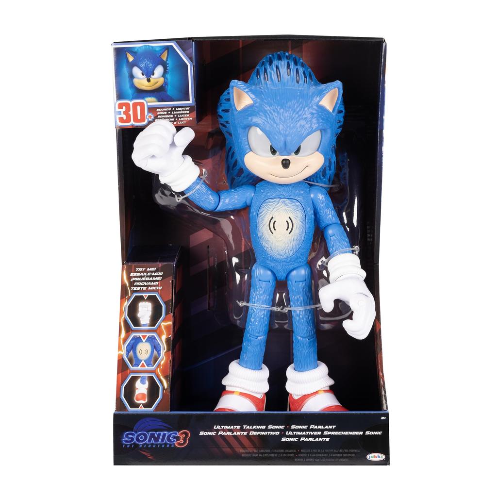 Sonic the Hedgehog 3 Ultimate Talking Sonic 12 Inch Light Up Figure