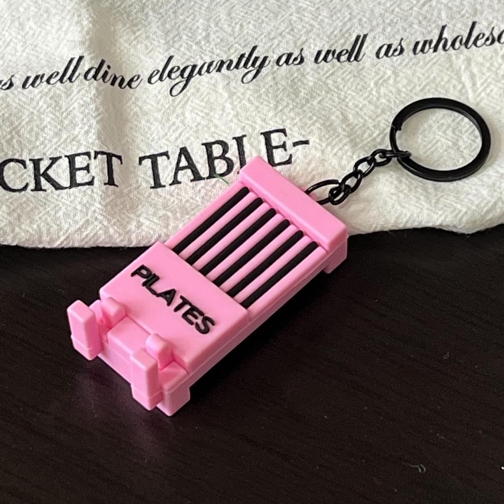 Miu Series Mini Barbell & Dumbbell Plate Keychain Bag Charm