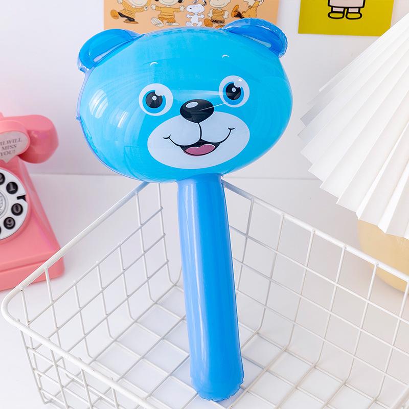 

Cartoon Animal Inflatable Bell Hammer - Fun Stick Toy for Kids As Shown