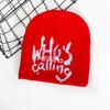 Jacquard Letter Hat Girls Bonnet 2000S Cool Girl Hat Women Headdress Casual Hat