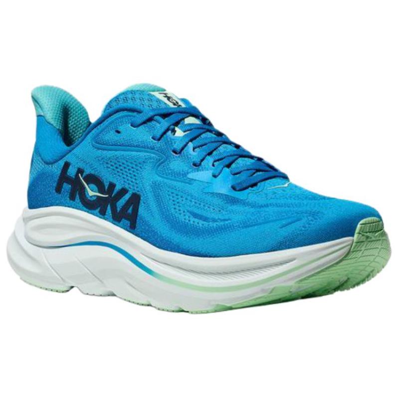 HOKA One One CLIFTON 10 Scarpe da Corsa su Lunga Distanza Casual Basse da Uomo Blu Calzata Larga Sneakers 1162032-HSK