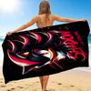 1Pc Shadow Hedgehog Artwork Beach Towel, Quick Dry, Multi-Use for Beach Pool Gym Yoga Home Travel, Christmas, Halloween, Xmas Gift ES92923