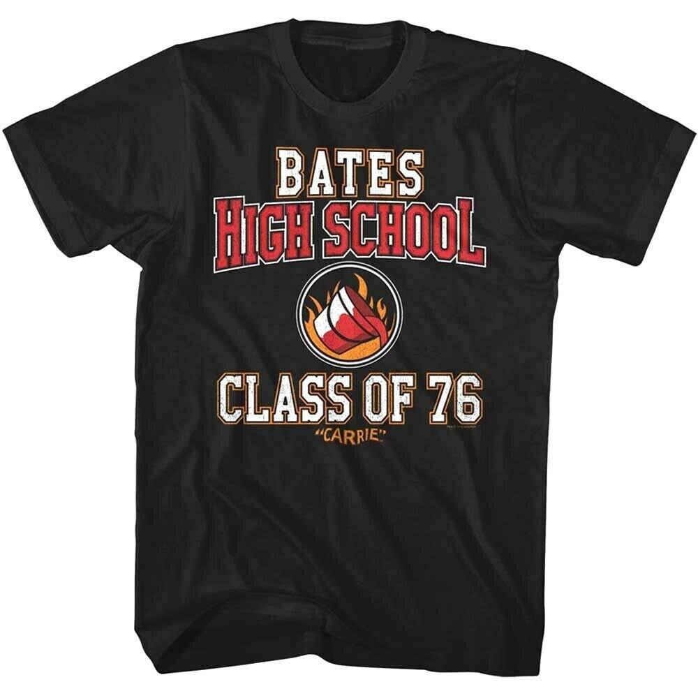 

Carrie TShirt Bates High School Class of 76 Prom Graphic Tees Summer Mens and Womens Loose and Breathable Tshirt Top 4XL