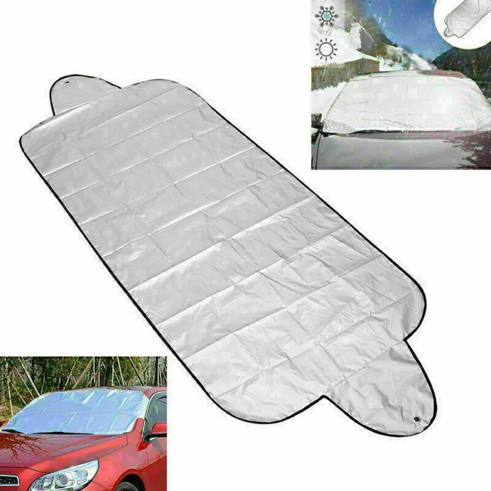 70x150cm Dual-use Sun Shade Snow Ice Front Rear Windshield Cover Block Shields Foldable Car Windscreen Protector CoverWindshield Sunshades 1