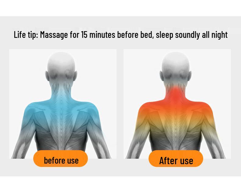 Cross-Kneading Multi-Function Electric Neck & Shoulder Massager for Car and Home