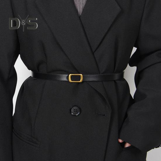 Imitation Leather Women Belt Adjustable Length Retro Style Waist Belt Decorative Jeans Belt Casual Office Parties Wear