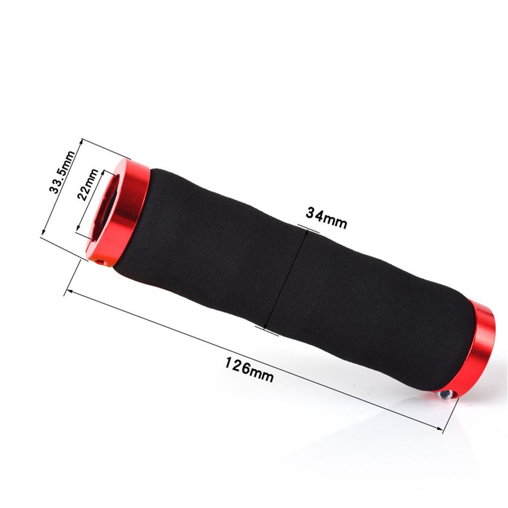 Bike Handlebar Grip Colorful Double Lock Ultra Light Anti Slip Shock Absorption Soft Bike Handlebar Grip