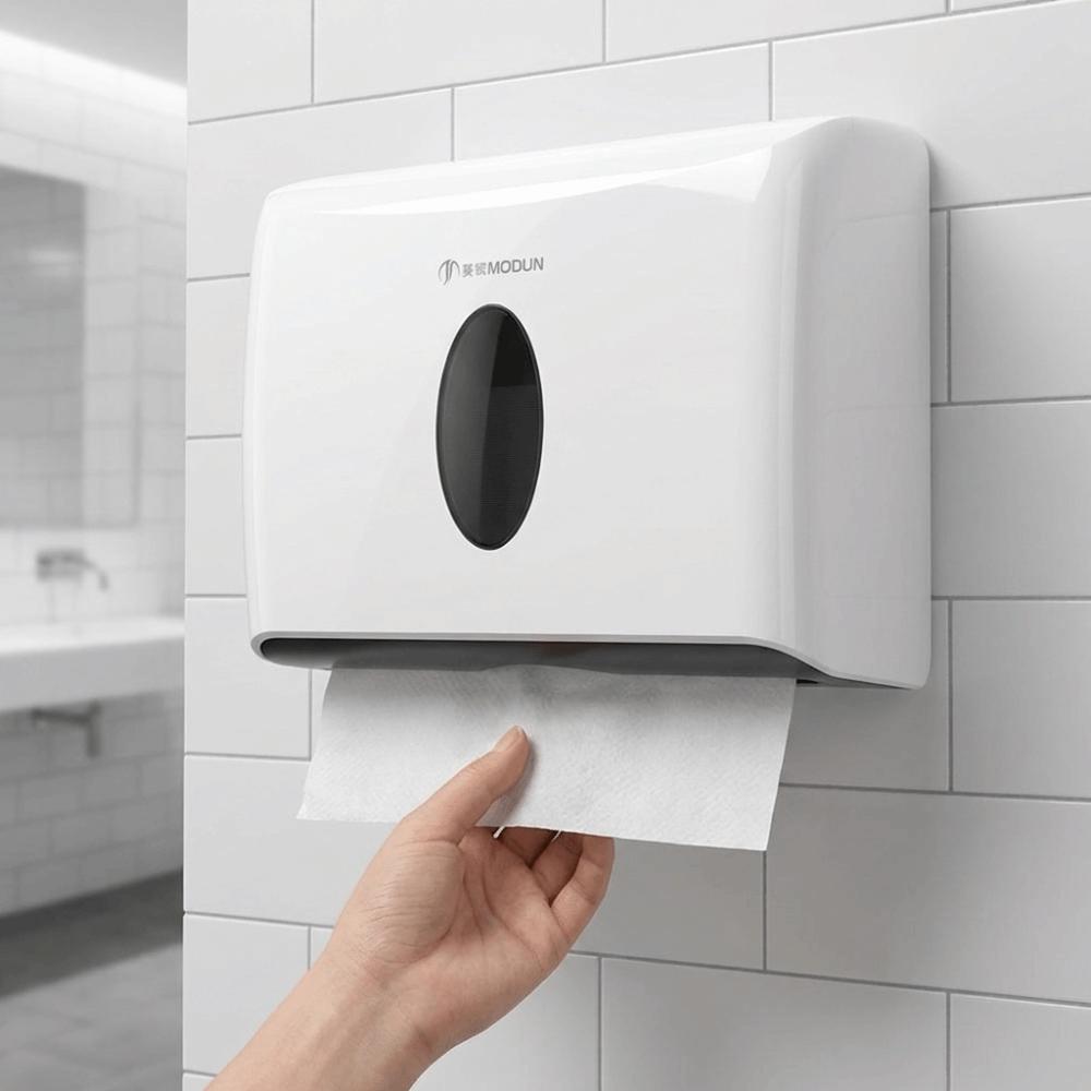 Wandmontierte Toilettenpapierbox ABS Papiertuchaufbewahrung Taschentuchspender für gewerbliche Toiletten