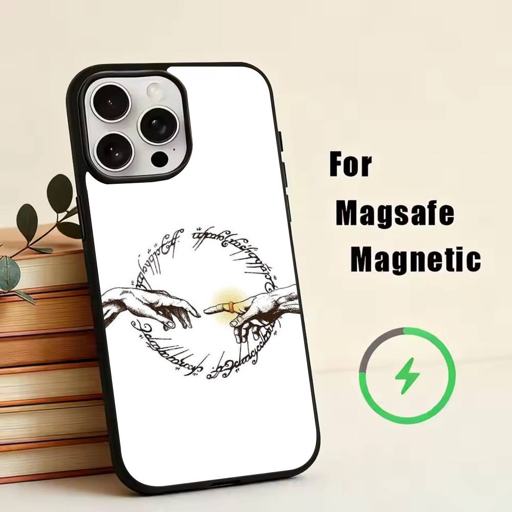 The Lord of the R-Rings Map  Phone Case For iPhone17,16,15,14,13,12,11 Plus,Pro Magnetic For Magsafe Wireless Charging