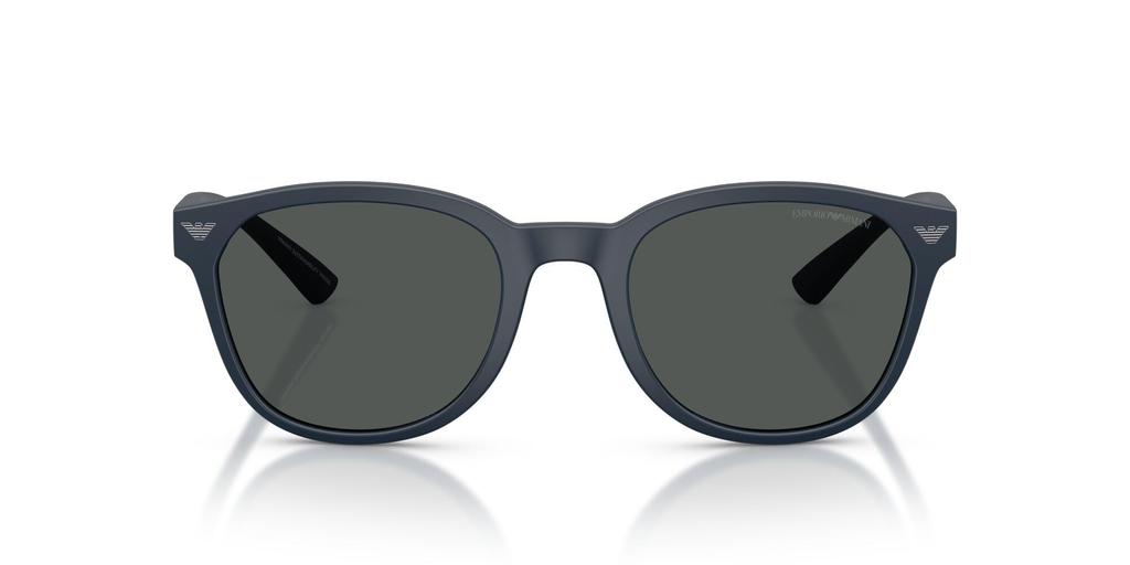 EMPORIO ARMANI sunglasses for Matte Navy Dark Lens 0EA4225U men. Frame Blue. Lens Grey. width 53mm.