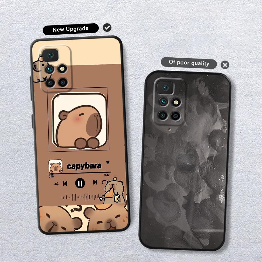 Hülle für Xiaomi Redmi 9 A4 A3 A5 12C K40 K80 Pro 13C 14C 10 A1 A2 Plus Funda Handyhülle Niedliches Capybara