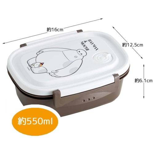 Skater Easy Light Lunch Box M 550ml Microwave Safe Seal Container Storage Container Disney Baymax & Mochi Made in Japan XPM4-A