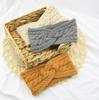 Fascia per capelli a treccia doppia europea e americana con paraorecchie - Accessorio per capelli in finta lana di visone per autunno/inverno caldo