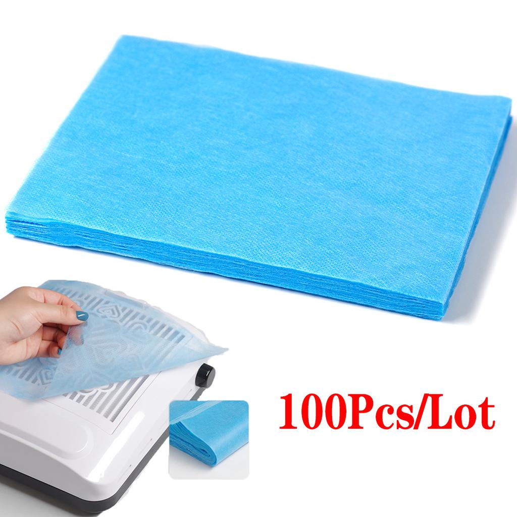 100Pcs/Lot Nail Dust Collector Filter 19*24cm Nail Vacuum Clean Collector Filter Paper Dustproof Replace Nail Vacuum Filter Pad
