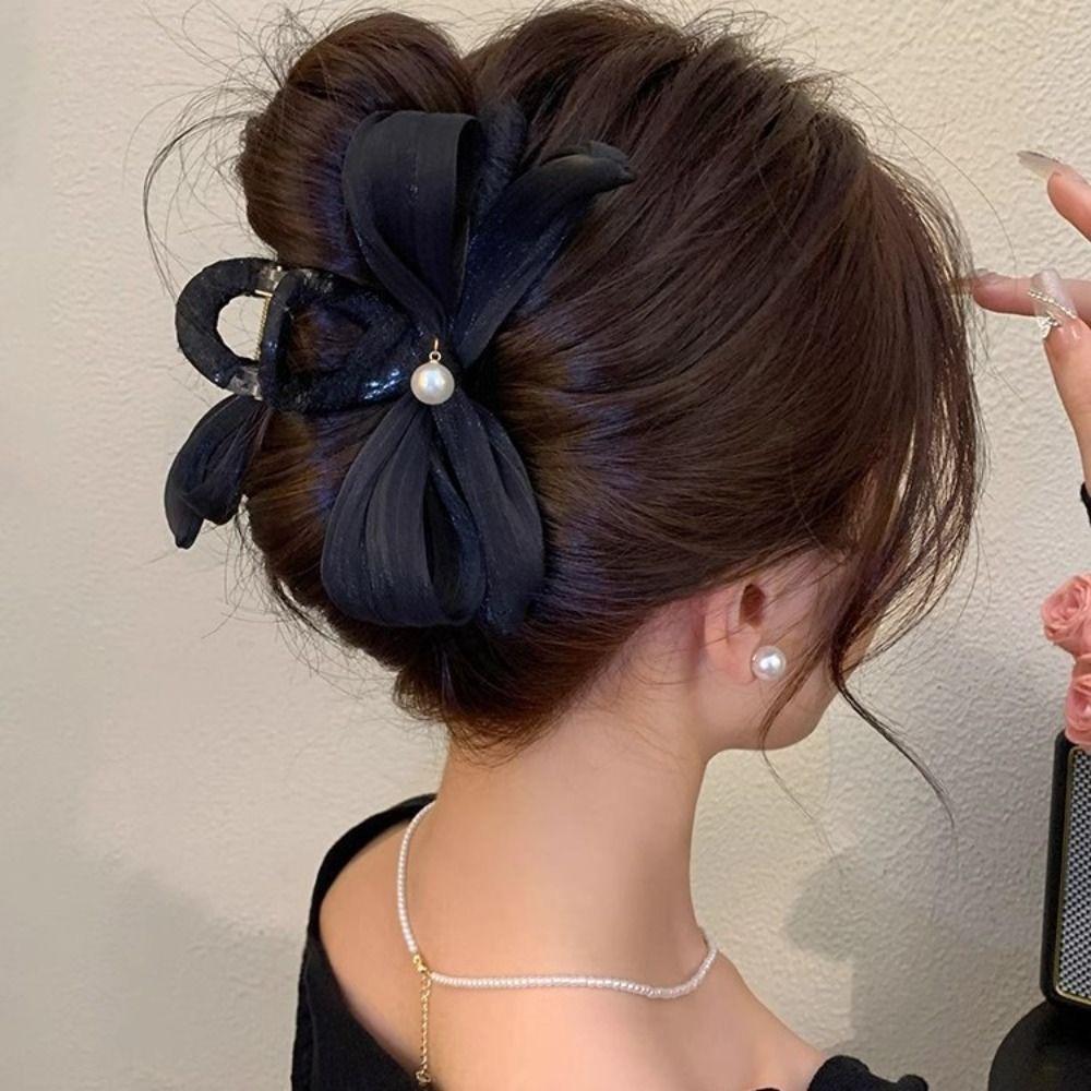 

Заколки-банты для волос с бантом Шпилька для волос Французская элегантность Заколки Модные жемчужные заколки для волос Девушка
