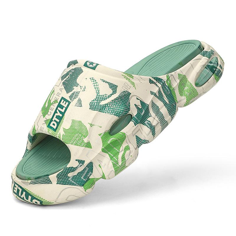 Модные мужские шлепанцы Летняя обувь Сандалии с принтом Модные Противоскользящие Женские — фото 6