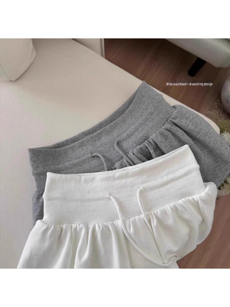 2025 Autumn Korean Spicy Girl Tulip Skirt: Slimming Drawstring Ruffle Design