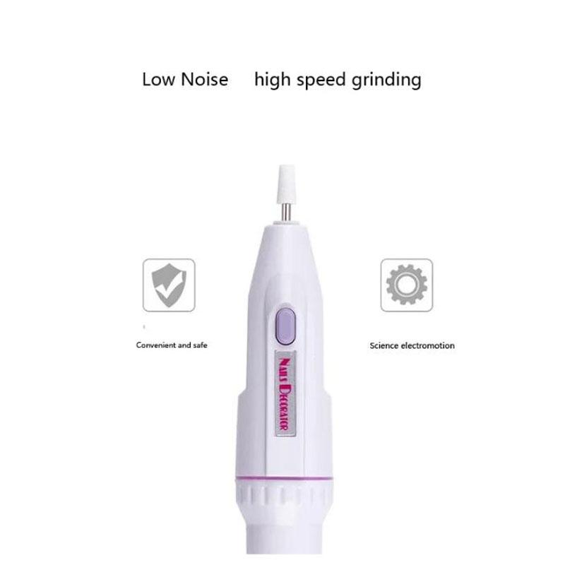 Nagelpolierer MINI Elektrisches Nagelbohrset Maniküre-/Pediküre-Schleif-/Polier-Nail-Art-Schleiffeile-Stift-Werkzeugmaschine