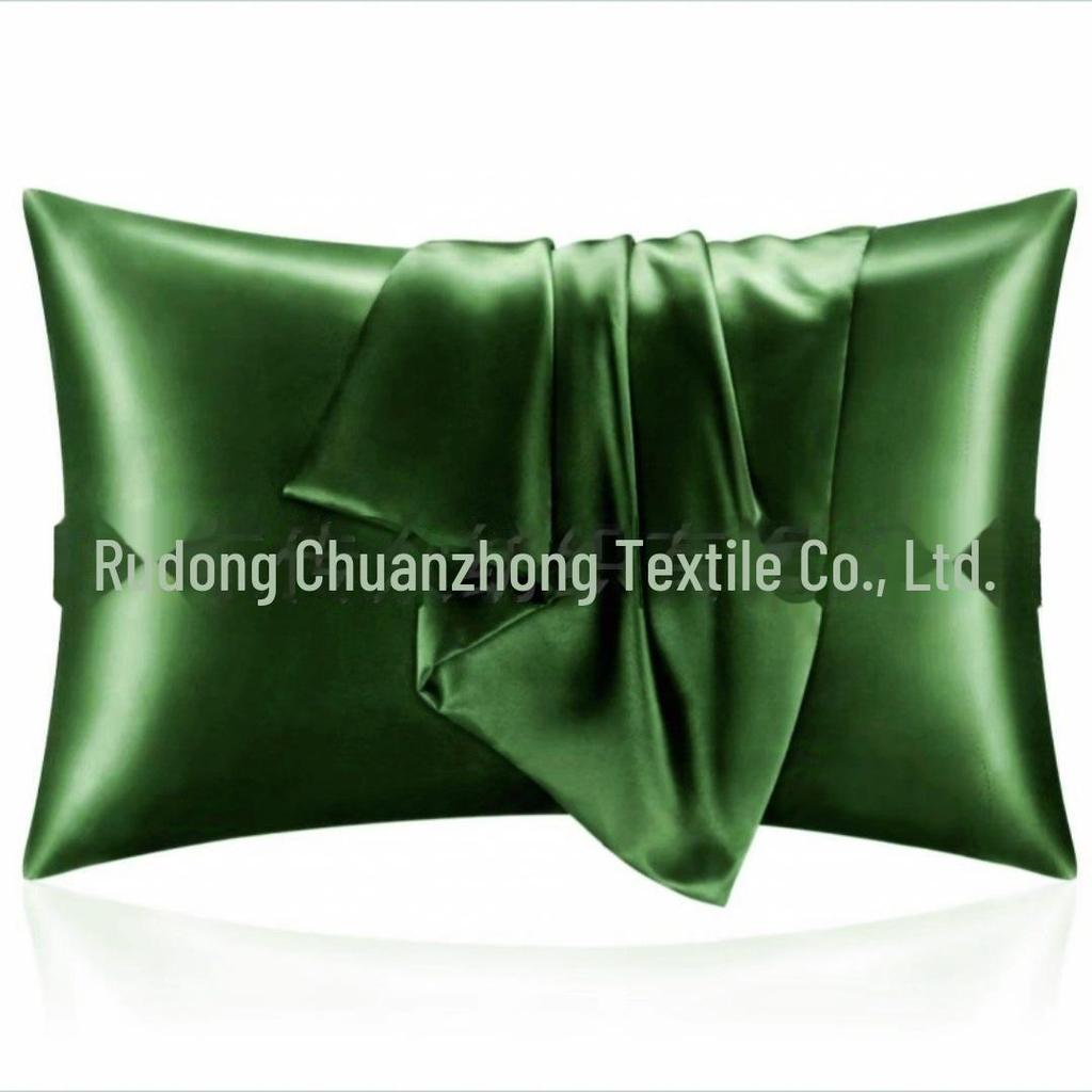 Multi-color Satin Imitation Silk Pillowcase Pair for Trade
