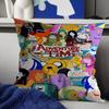 Adventure Time Con Finn Jake Copricuscini Cartone Animato Divano Decorativo Casa Stampa Double-sided Corto Peluche Carino Copricuscino