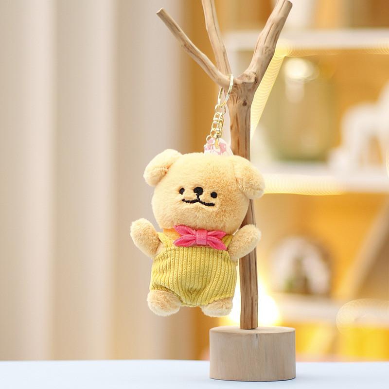 Dog Keychain Maltese Plush Toy Animal Doll Cartoon Decoration Gifts Pendant