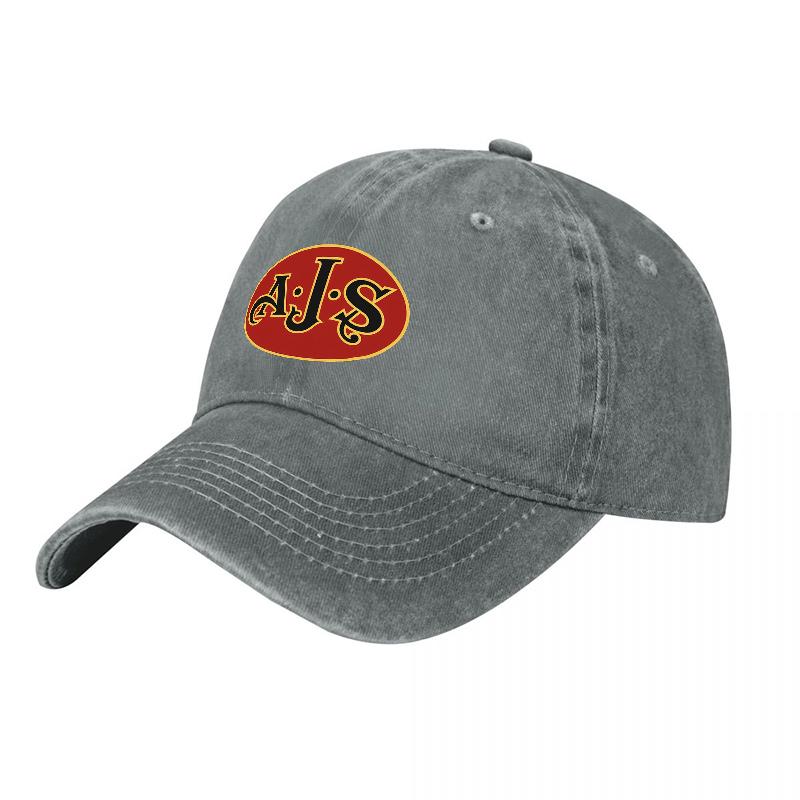 AJ S Embroidered Logo Washed Canvas Baseball Cap Classic Vintage Style Adjustable Fit Unisex Hat for Unisex and Women