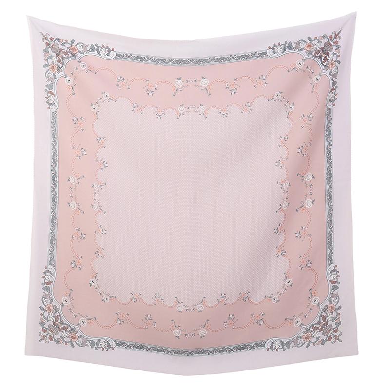 

New 110cm Floral Print Square Hijab Scarf Muslim Women s Breathable Summer Head Cover Fashion Shawl Scarves Headband