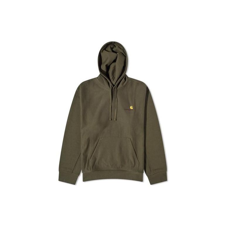Carhartt WIP Solid Color Hooded Pocket Long Sleeve Sweatshirt Men Sweatshirts Green I028279-1NQ-XX