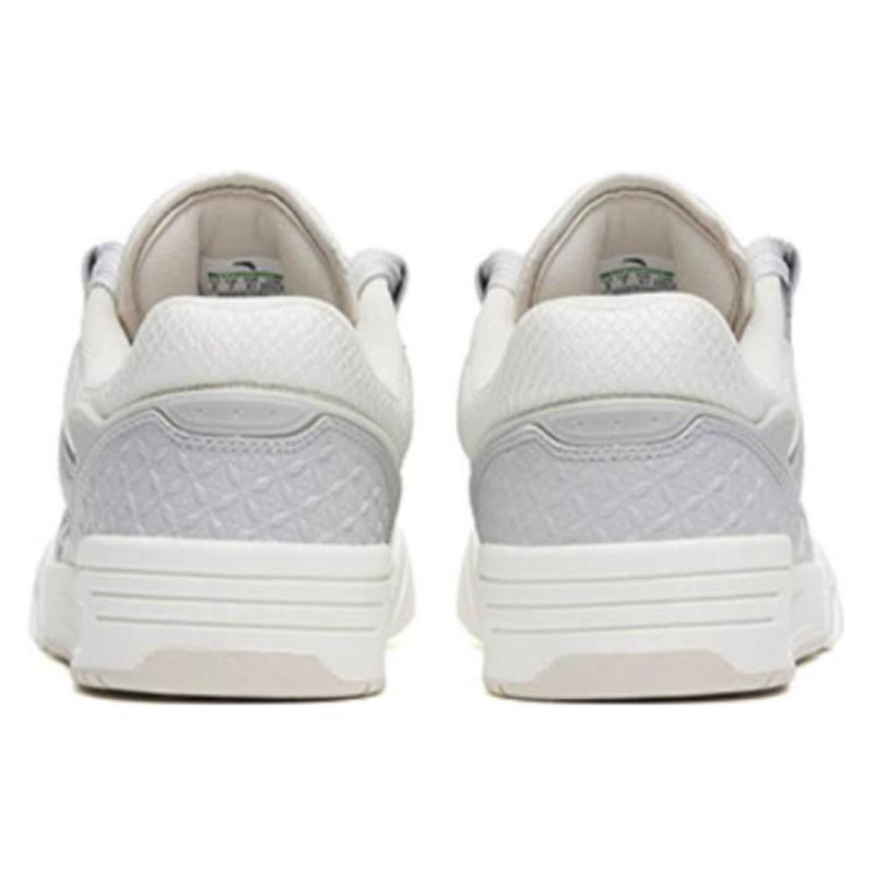 Anta Low Top Slip Resistant Cushioning Abrasion Resistant Skateboard Shoes Women's Gray White Sneakers 122318040-1