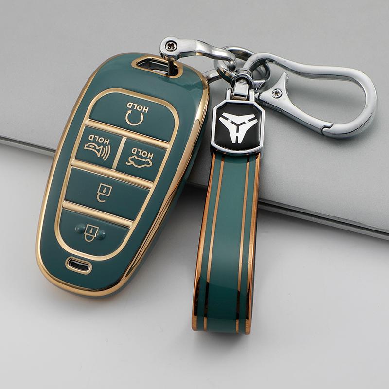 

5 Button Tpu Car Key Case Cover for Hyundai Sonata Sel Ev 6 Ev 8 IONIQ 5 NEXO Tucson Sonata 2020 Grandeur 2020 Sonata Limited