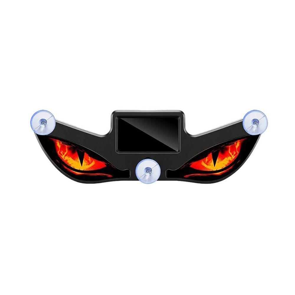 Solar Car Warning Light Suction Cup Evil Eye Light New Vehicle Safety Light