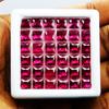 NATURAL Red RUBY Loose Gemstone   24 PCS Square Shape Lot