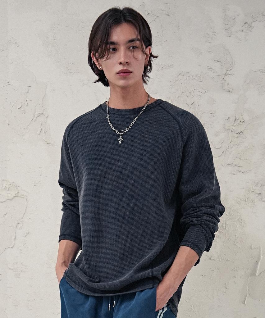 AVANDRESS Workwear Waffle Long Sleeve_4Colors