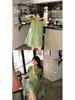 Summer 2023 Korean-Style Maternity Patchwork Dress – Loose Fit, Fresh, Sweet, and Fairy-Themed with Short Sleeves.