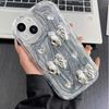 Premium smudge three-dimensional bow for iPhone15promax mobile phone case Apple 14 13 women 12 Korea 11