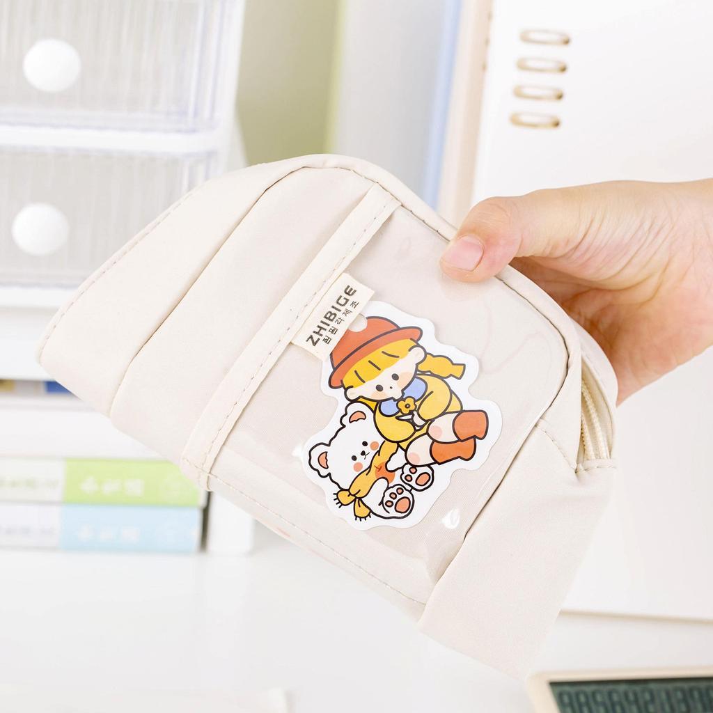 Transparent Pencil Case For Girls 2026 New High-Capacity Stationery Box High Aesthetic Pencil Case For Middle School