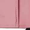 Used Lady Dior Card Holder 10656 S0011PANB 7946 with logo charm, pink two-tone, excellent condition, Cannage Black from