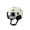 F-SH-47 Ski Helmet with Removable Liner and Ear Pads Goggles Compatible PC Material for All