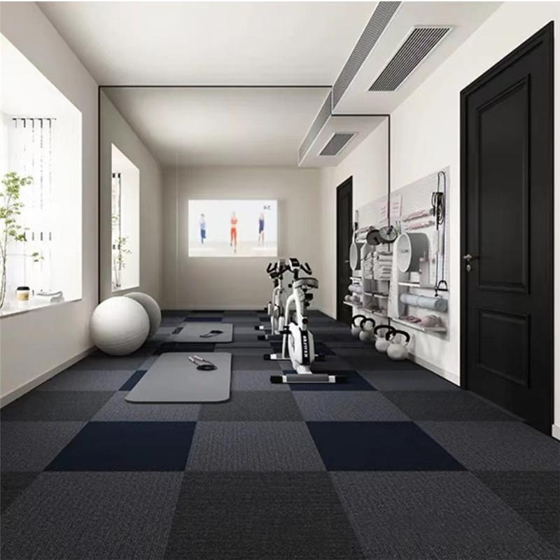 4mm Thickened Self-adsorption Splicing Non-slip Carpet Office Living Room Bedroom Waterproof Wear-resistant Floor Mat Home Decor