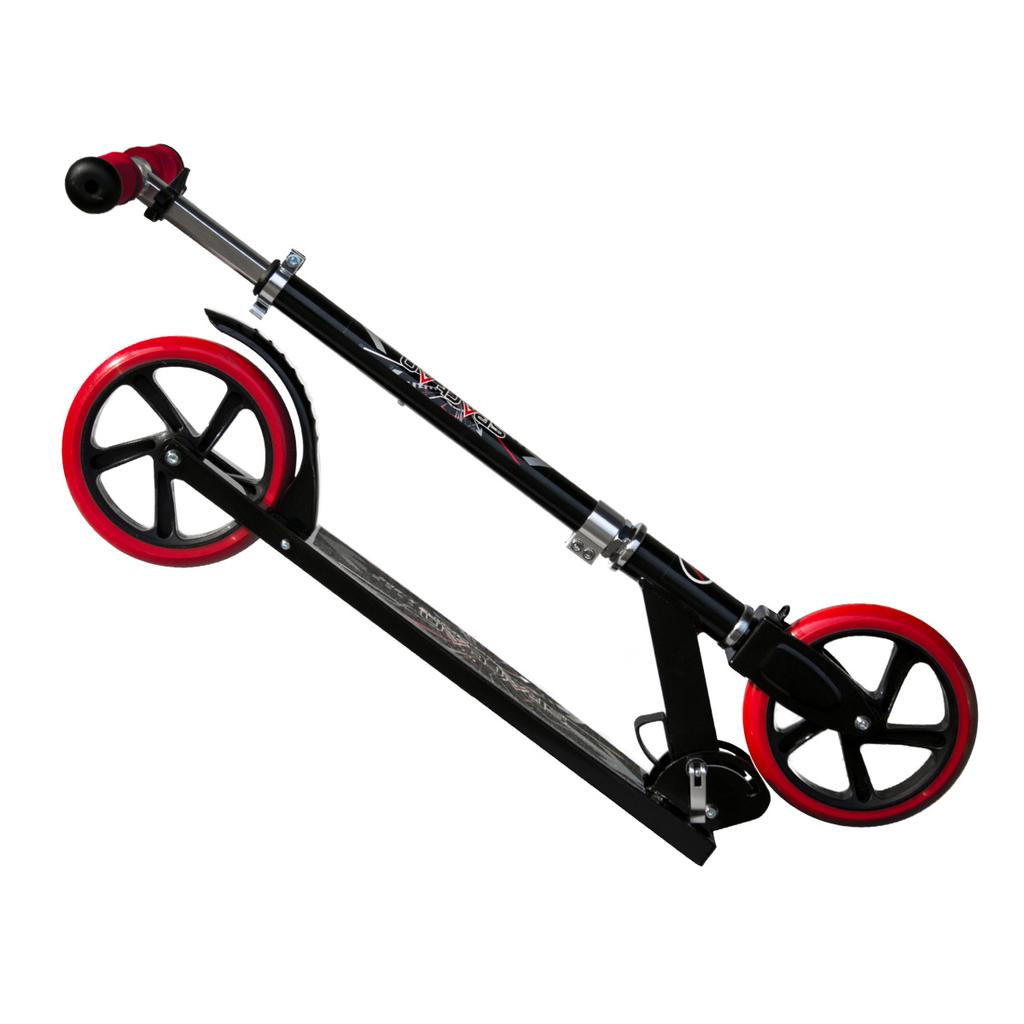 SPARTAN Jumbo 205 Mm Foldable Scooter, Black and Red