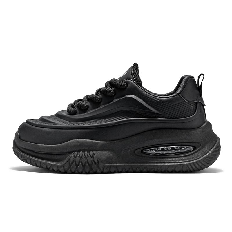 Fashion Chunky Sneakers Men Designer Air Cushion Sport Shoes Fashion Casual Leather Mesh Breathable Height Increased Flat Platform Shoes