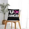 For Cancer For Breast Cancer Awareness Pillowcase Polyester Cushion Cover Decorative Pillow Case Cover Chair Square 45X45cm