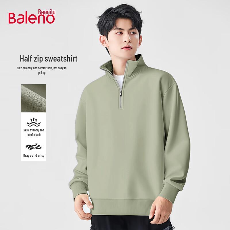 

Baleno Men s Stand-up Collar Half-Zip Sweatshirt L