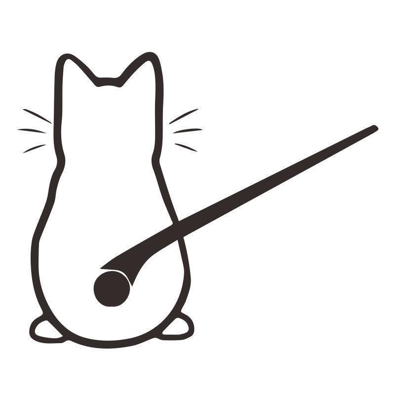 Cartoon Cute Cat Sticker Windshield Wiper Sticker Car Sticker Car Rear Wiper Decal Car Accessories