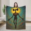 Siren Head Horror Knitted Blanket Fleece  Super Soft Throw Blanket for Bed Bedroom Quilt