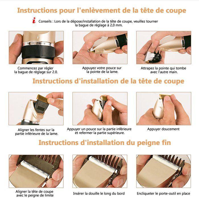 Tondeuse pour Chiens - Professionnelle - Sans Fil - 4 Accessoires - Étanche - Faible Bruit